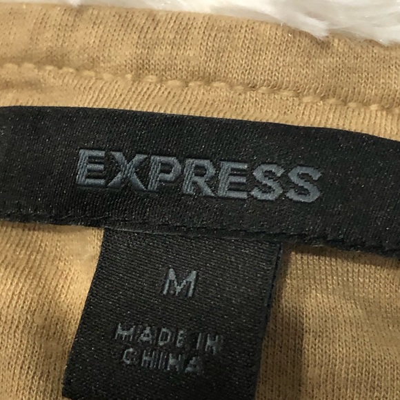 EXPRESS strapless gold dress Sz M - Picture 10 of 10